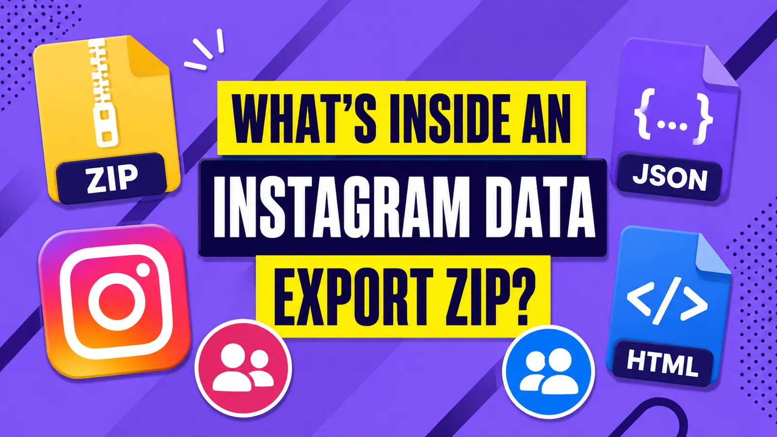 What is inside an Instagram data export ZIP